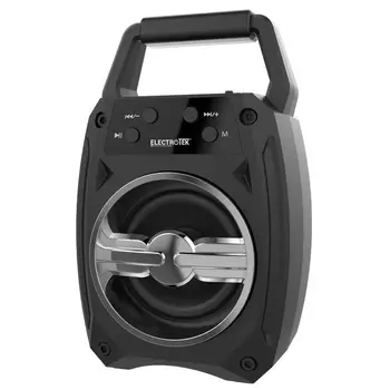 

Portable bluetooth speaker ET-PS100. High Performance 5w-advanced technology MP 3 player, low consumption. Black, red, blue etc