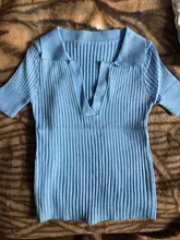 Polo Shirts Tees Short-Sleeve Mujer Camisetas Cropped Slim-Fit ITOOLIN Female Sexy Summer Vintage