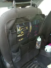 Bolsas de almacenamiento multifunción para bebés, bolsa de almacenamiento de coche, asiento trasero, organizador de tela Oxford, color negro, 2 uds.