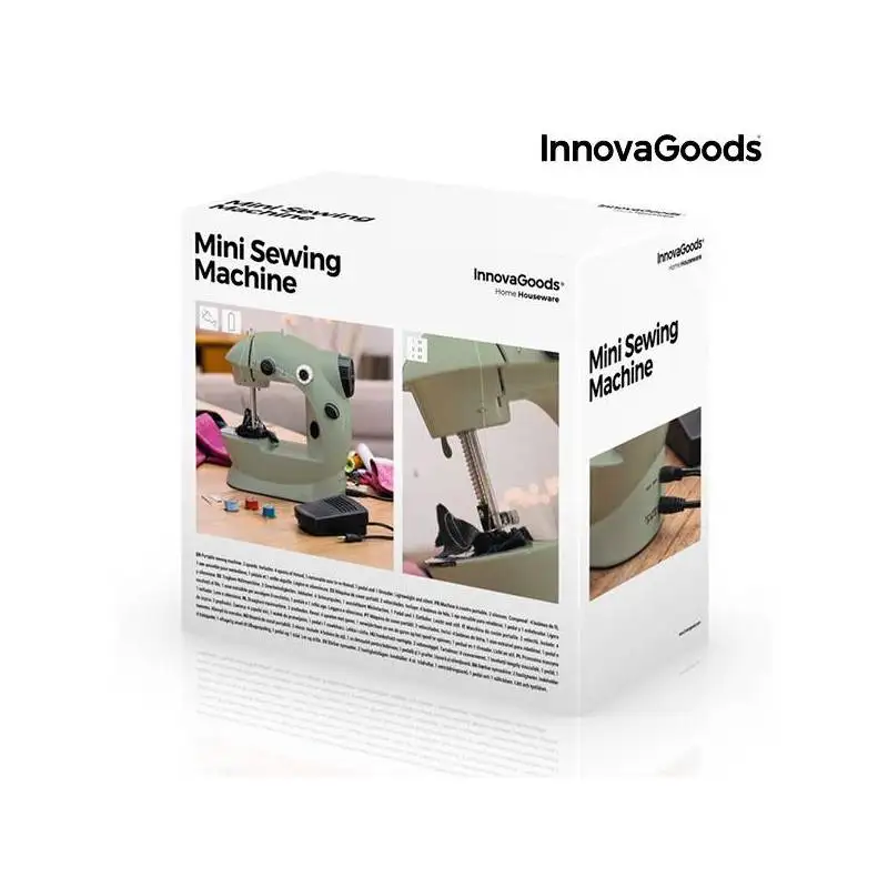 Мини швейная машина InnovaGoods 6 V 800 Ma Зеленый