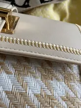 Bolso cuadrado de lana Retro de diseño único, bandolera de hombro elegante, ancho de 20,5 cm, alto de 15cm, grosor de 8cm