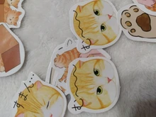 Lost a cat-mini pegatinas decorativas de papelería, conjunto de álbum diario de recortes, palo de etiqueta Kawaii, papelería