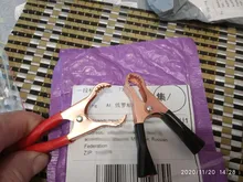 Connector-Plug Battery Caravan Alligator-Clips Test-Lead-Clips Power Crocodile Black