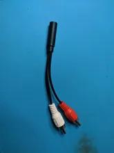 RCA de 3,5mm hembra Conector estéreo de Cable Y enchufe a 2 adaptador macho RCA de Audio 3,5 enchufe auxiliar conector de auriculares Cable de música