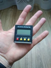 Mini transportador digital de 360 grados, inclinómetro, caja de nivel electrónico, herramientas de medición de base magnética