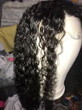 RESHINE-Peluca de pelo rizado de Mongolia, cabello humano con encaje frontal 13x4, 180%, 13x6, cierre de encaje rizado, prearrancado