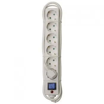 

Power Strip 6 Sockets Schuko 1,5m White with Switch Blue 7hSevenOn Elec