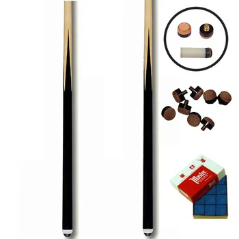

Set of 2 billiard cues 1.40m + 10 soles + chalks