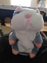 15cm lindo caminar hablar hámster muñeco de peluche Animal Sonido divertido registro repetir cambiando la voz de mascotas