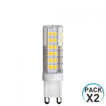 

Pack 2 Light Bulbs LED Bipin G9 6W Equi.50W 550lm Adjustable 6000K 25000H 7hSevenOn
