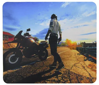 

Mouse Mat 29x25cm PlayerUnknown's Battlegrounds character with motorcycle
