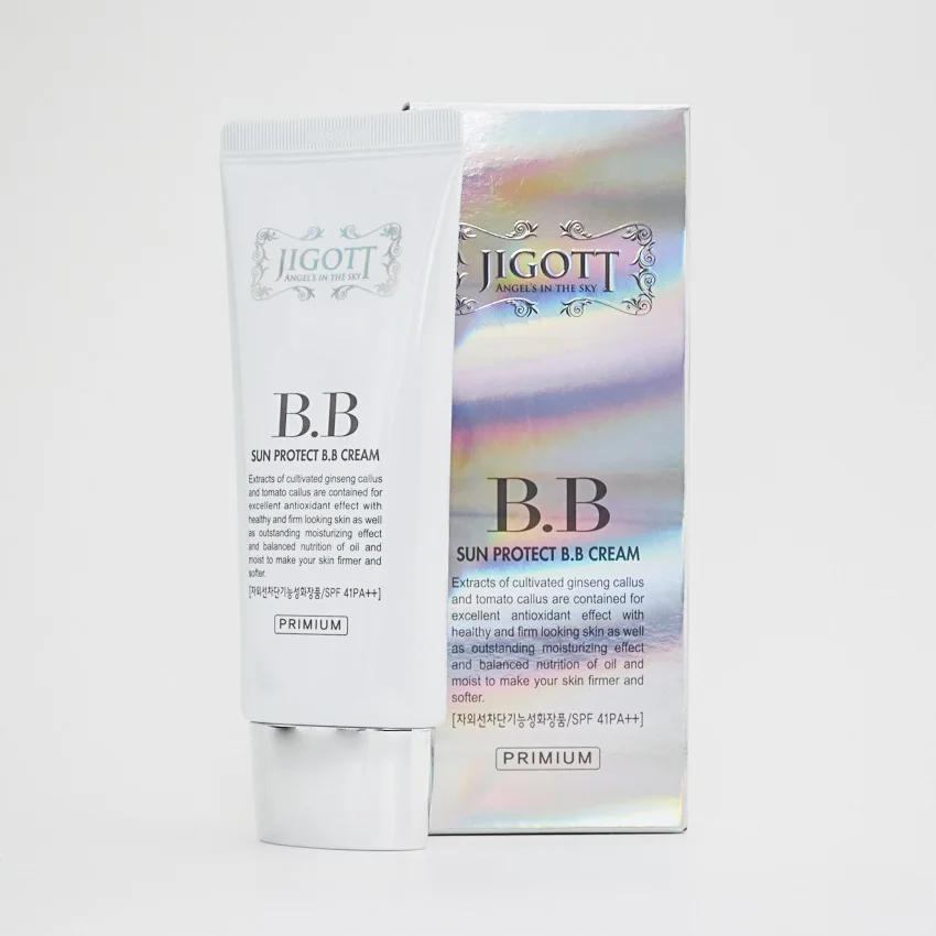 JIGOTT Sun Protect B.B Cream Солнцезащитный крем с экстрактом женьшеня и томата SPF 41+/PA++ 50 мл |