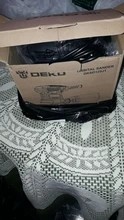 DEKO-LIJADORA ORBITAL Random DKSD125J1, 350W, con escape de polvo y depósito de polvo híbrido