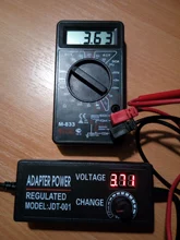 Regulated Power-Supply Display-Screen-Voltage Universal Adapter Adjustable 12 24-V 5V
