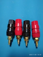 Amplifier Terminal Connector Socket Plug-Jack-Adapter Binding-Post Banana-Speaker Black