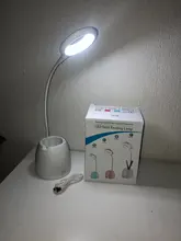 Pen-Holder Desk-Lamp Book Read-Light Dimming Bedside Home-Decor Pink Eye-Protect Touch