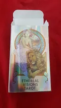 Juego de cartas de mesa de Tarot holográfico The Oracle Of Ethereal visions para adultos y niños, cartas de juego de adivinación del destino