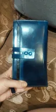 Billeteras de piel auténtica para Mujer, carteras con bolsillo para teléfono, monedero broche, Cartera de mano