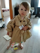 Chaqueta Infantil para bebé, abrigo para niña, gabardina Jas para bebé, cortavientos de doble pecho para niña, chaqueta para 1-4T 2021