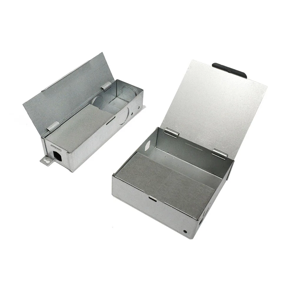 Caixa Quadrada Led Driver Metal Caixas de Junção de Folha Galvanizada ul Power Supply Tampa Automática