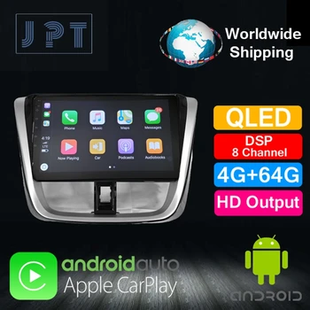 

Multimedia player - JPT - for TOYOTA 2017 Vios / YARIS QLED PX6 DSP8 RDS GPS Navigation 4G+64G AUX Carplay