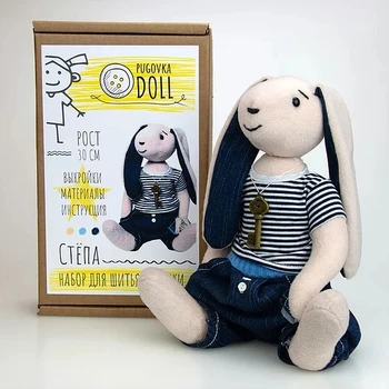 

Набор для создания текстильной куклы Pugovka Doll "Зайка моряк"