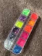 Manicure-Nail-Decoration Sequins-Polish Nail-Art Glitter-Flakes Fruits Fluorescence Heart