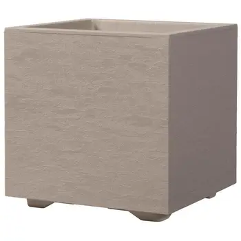 

Flower pot DEROMA Cube Gravity with water reservoir-39 x H 39 cm - 40 L - Taupe