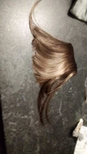 Leeons-postizo corto de pelo sintético para mujer, postizo resistente al calor, con flequillo, corto Natural, pinzas para el pelo, color negro