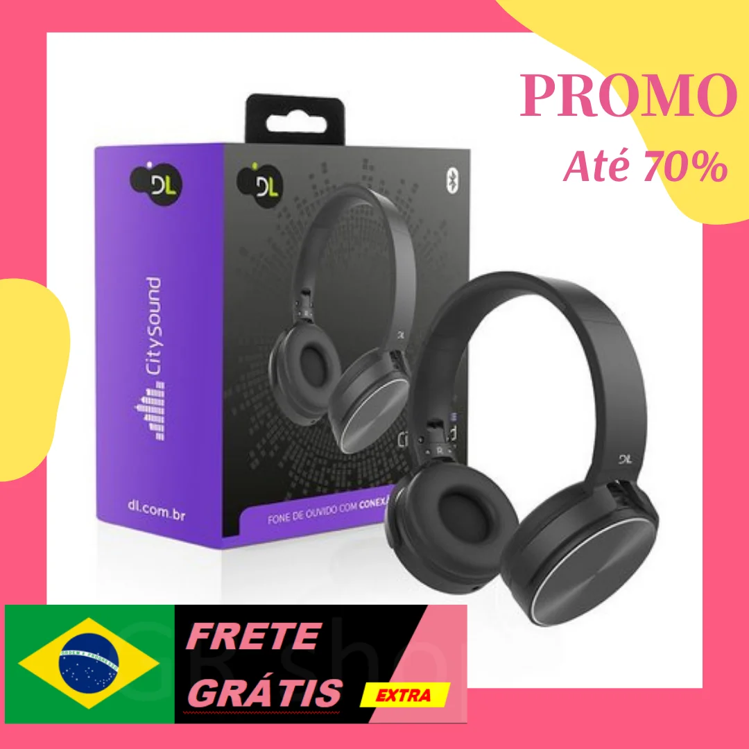 Fone de ouvido sem fio DL Citysound Cs7