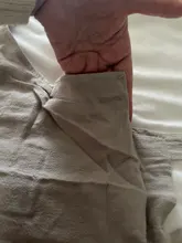 Monos holgados de algodón y lino para mujer, mono de bolsillos, pantalones recortados de camal ancho, 2020