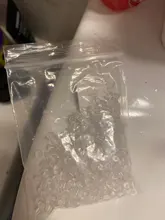 Pendientes transparentes de plástico de alta calidad para mujer, accesorios de joyería para la oreja, 500 Uds.