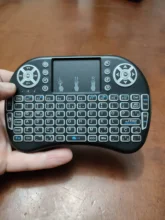 Air-Mouse Touchpad Tv-Box Remote-Control Russian Backlit I8 Mini Wireless-Keyboard Android