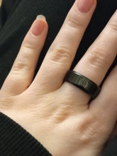 FairLadyHood-anillo de acero inoxidable con alas de la libertad para hombres y mujeres, anillos de dedo con diseño de ataque a Titan, de titanio negro, para aficionados al Anime