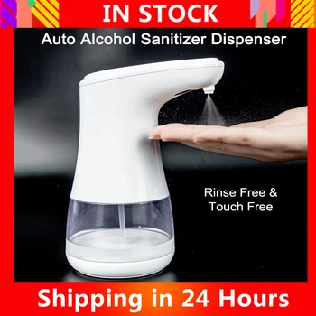 

Automatic Soap Dispenser Touchless Alcohol Sanitizer Disinfectant Dispensers Spray Type Sanitizer Dispensador with IR Sensor