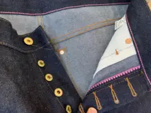 Sauce Origin-vaqueros para hombre 915 Pi, Jeans de diseño para hombre, Jeans para hombre con ajuste cónico, Vaqueros sin procesar, Jeans con botón y mosca hechos a mano Vintage