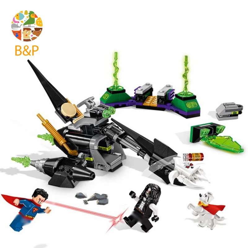 76096 219Pcs Super Heroes Series Krypto Team-up Lobo Batman Model Building Blocks Bricks Education Toys Gift 10842 | Игрушки и хобби