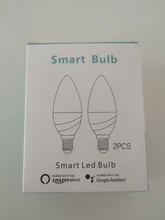 Tuya Smart Wifi LED Bulb E14, RGB Dimmable Light Bulb 4W, , Work with Alexa Echo Google