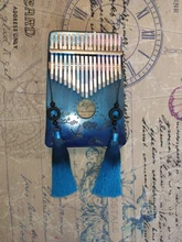 Kalimba-Escala de 17 teclas, pegatinas de percusión, accesorios para Kit de instrumentos musicales para principiantes