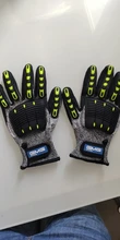 GMG-guantes de trabajo de seguridad TPR, resistentes al impacto, antigolpes, mecánicos, resistentes al impacto