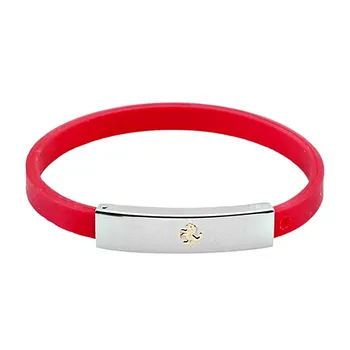 

Steel and gold bracelet 18k reason FERRARI horse rubber red [AA6679]