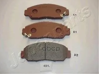 Колодки Тормозные Honda Civic 01-05/Fr-V 1.7-2.2 05-/Stream 1.7/2.0 01- Передние Japanparts Pa491af Japanparts арт. PA491AF