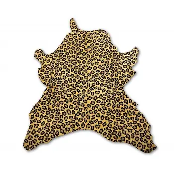 

Carpet natural cowhide leopard print 110x95 cm