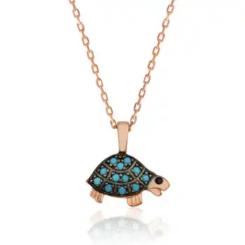 

925 sterling Silver Tortoise Women Necklace