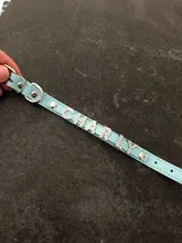 Collar personalizado con nombre de identificación para perro, 12 colores, Gato, de piel, para cachorro, para perro pequeño, mediano y grande, con anillo de imitación letra