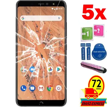 

5x Protectors Screen Tempered Glass for for BQ AQUARIS X2 (Not Full SEE INFO) PEN