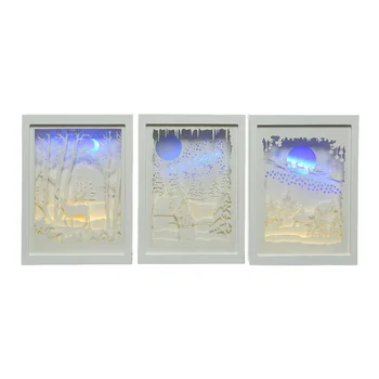 

* ULT. PCS * LED PICTURE PAPER SCENE CHRISTMAS (3 MODELS)