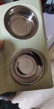 Dog-Bowl Pet-Feeding-Station Food-Water-Bowls-Feeder Puppy-Cats Stainless-Steel Double