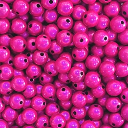 Reflective 3D Illusion Acrylic Beads - 20mm 4pcs (Rose pink)