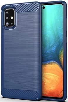 

Case Samsung Galaxy A71 color blue (blue), carbon series, caseport